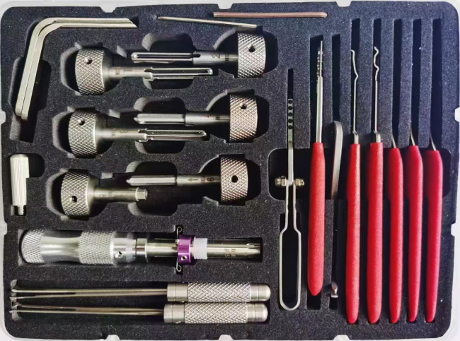 HUK third generation safe main and auxiliary lock universal tool set