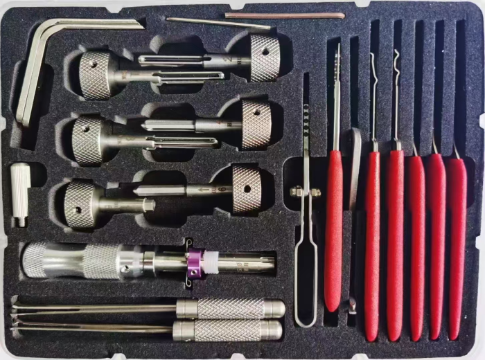 HUK third generation safe main and auxiliary lock universal tool set