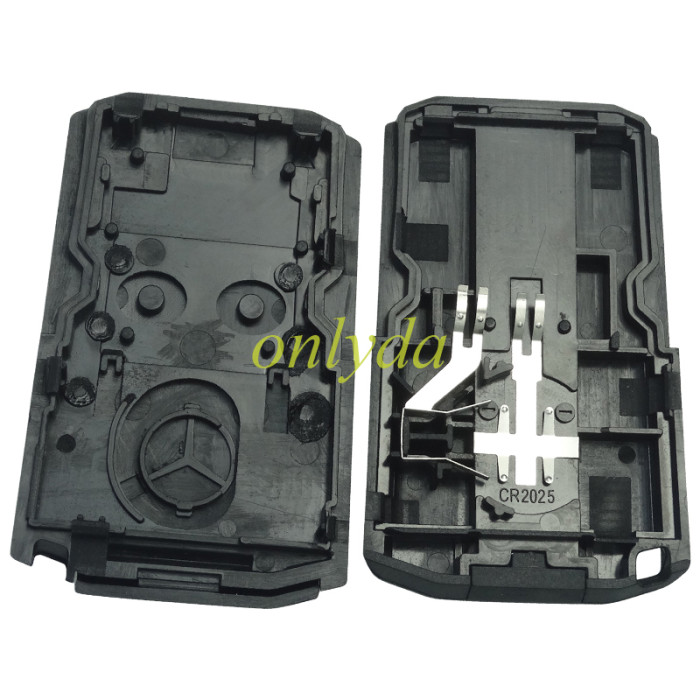 For Benz 2 button remote  key shell With badge