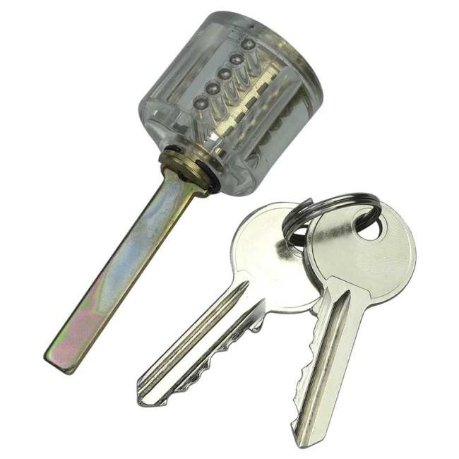 Special lock for locksmiths Transparent lock Training lock