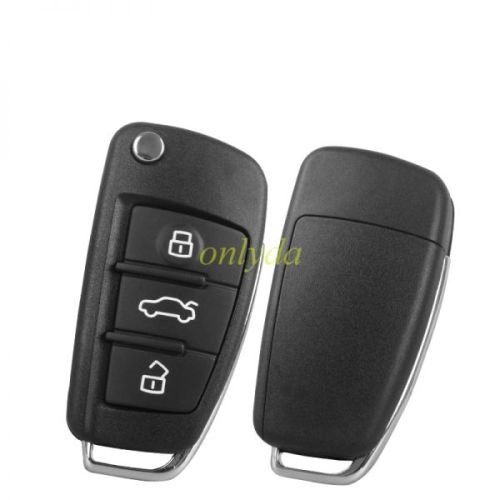 free shipping 10pcs/lot for Audi A6L 3 button  Remote key Blank