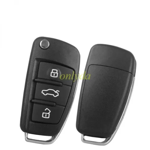 free shipping 10pcs/lot for Audi A6L 3 button  Remote key Blank