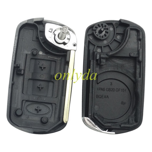 free shipping 10pcs/lot for  Ford land rover 3 button remote key blank without badge  without words and screws