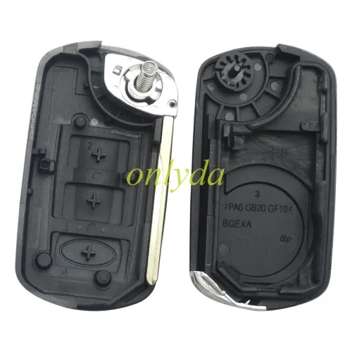 free shipping 10pcs/lot for  Ford land rover 3 button remote key blank without badge  without words and screws