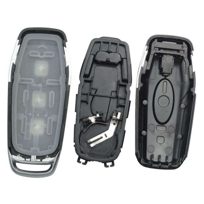 For Ford  remote key shell with Hu101 blade with  Ford badge ， pls choose button