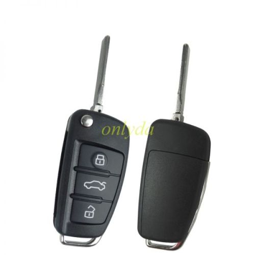 free shipping 10pcs/lot for Audi A6L 3 button  Remote key Blank