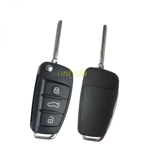 free shipping 10pcs/lot for Audi A6L 3 button  Remote key Blank