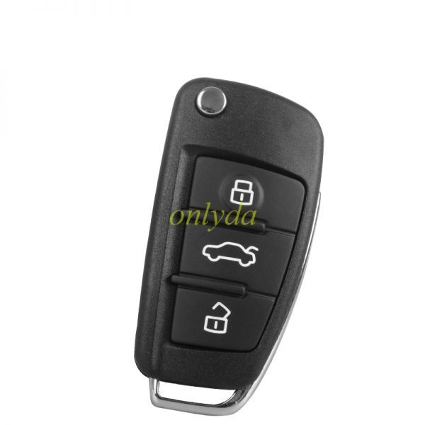 free shipping 10pcs/lot for Audi A6L 3 button  Remote key Blank