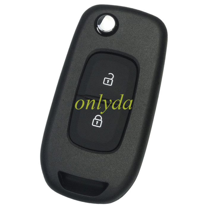 For Renault 2 button flip remote key blank, without badge,pls choose blade