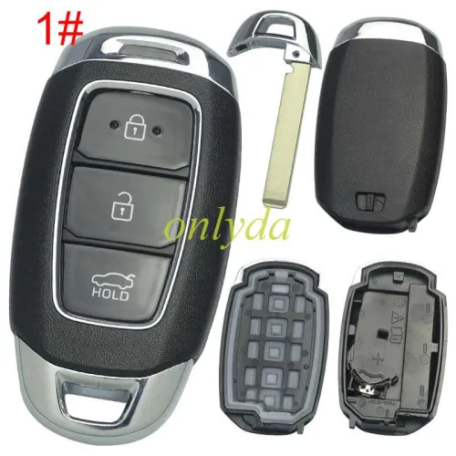 For Hyundai  remote key blank without badge , pls choose button