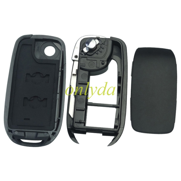 For Renault 2 button flip remote key blank, without badge,pls choose blade