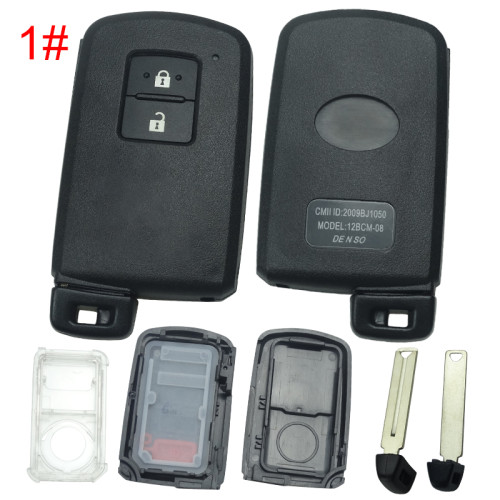 Toyota  remote key shell ,With white inner shell，the button is square， pls choose button