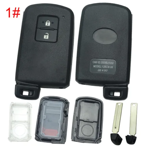 Toyota  remote key shell ,With white inner shell，the button is square， pls choose button