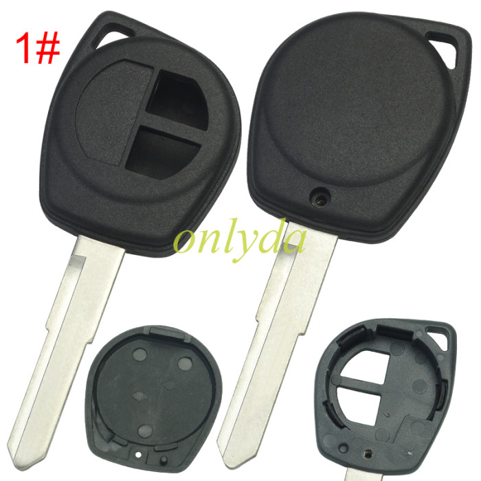 Super Stronger GTL shell  Suzuki 2 button key blank  with blade without badge , pls choose blade