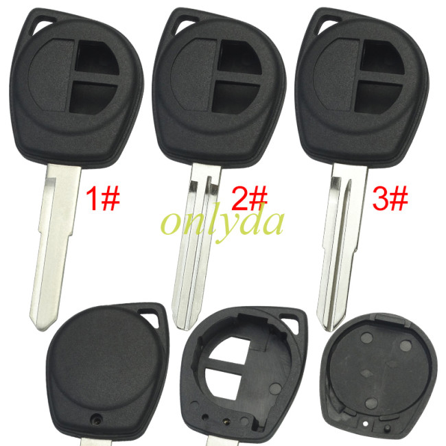 Super Stronger GTL shell Suzuki key blank with blade without badge , pls choose blade