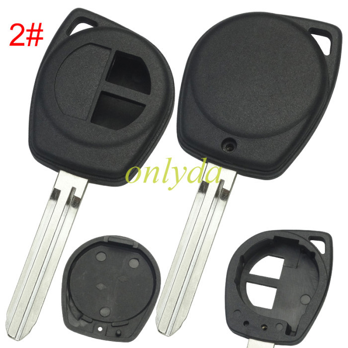 Super Stronger GTL shell  Suzuki  key blank  with blade without badge , pls choose blade
