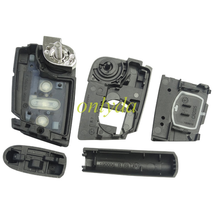 For VW OEM 3 button remote key blank No blade