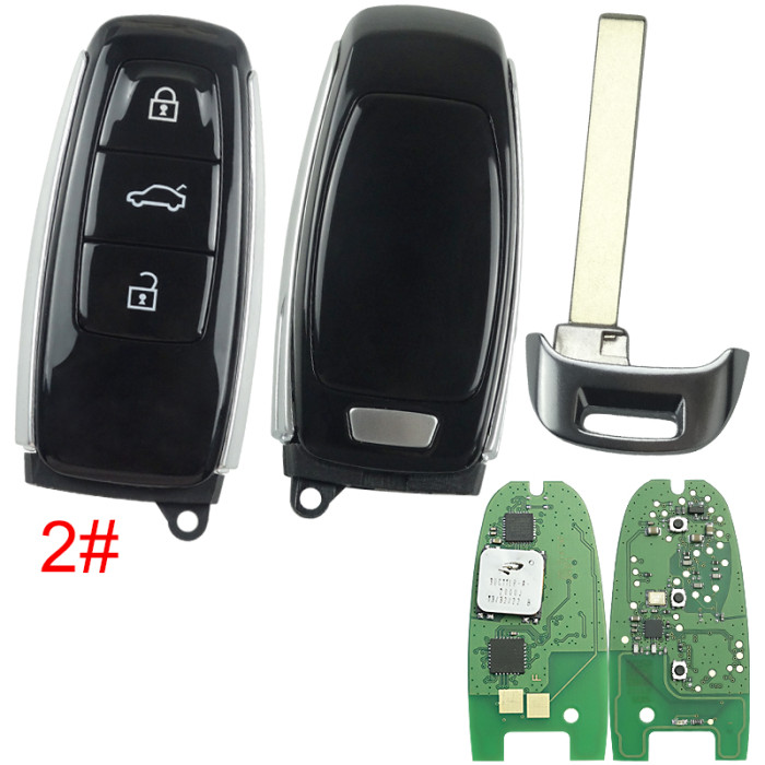 KYDZ  Aftermarket Audi A8 MLB Keyless remote key super configuration 433MHZ 5M chip with 60 ponits