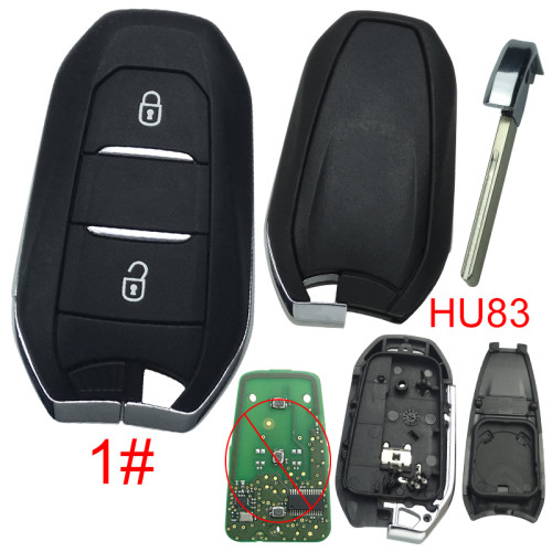 For Citroen remote key shell without badge, blade HU83. Pls choose the button type
