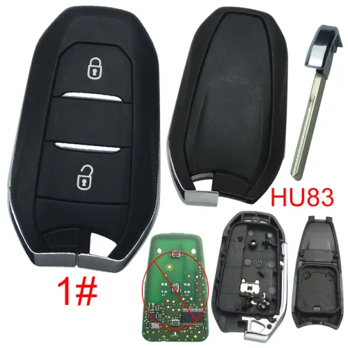 For Citroen remote key shell without badge, blade HU83. Pls choose the button type