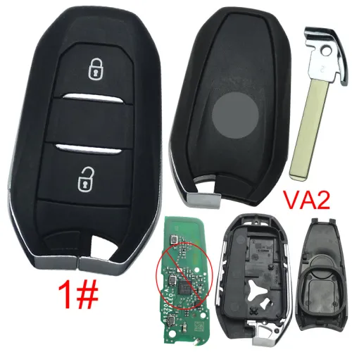For Peugeot remote key shell with badge, blade VA2. Pls choose the button type
