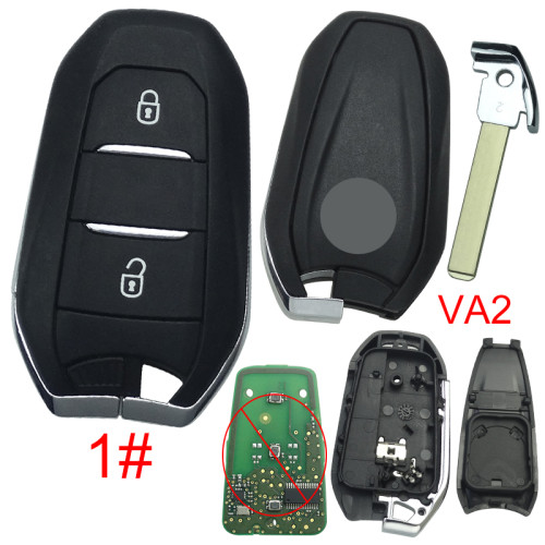 For Citroen remote key shell with badge, blade VA2. Pls choose the button type