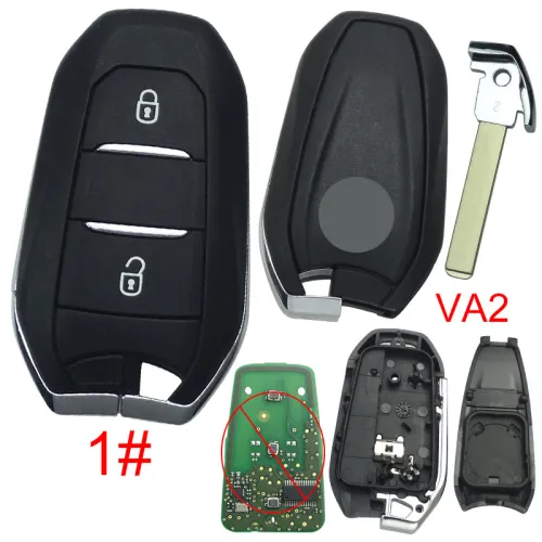 For Citroen remote key shell with badge, blade VA2. Pls choose the button type