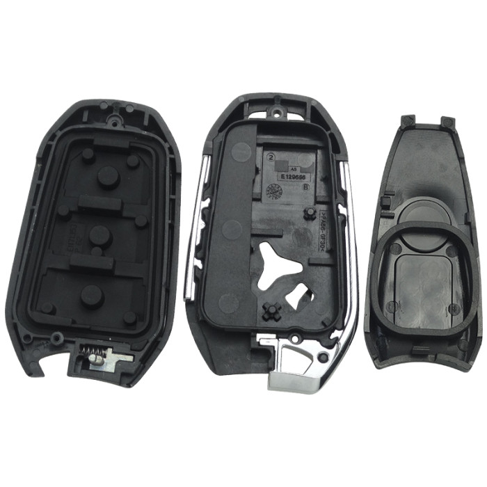 For Peugeot remote key shell with badge, blade HU83. Pls choose the button type