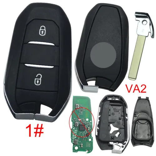 For Peugeot remote key shell with triangle badge, blade VA2. Pls choose the button type