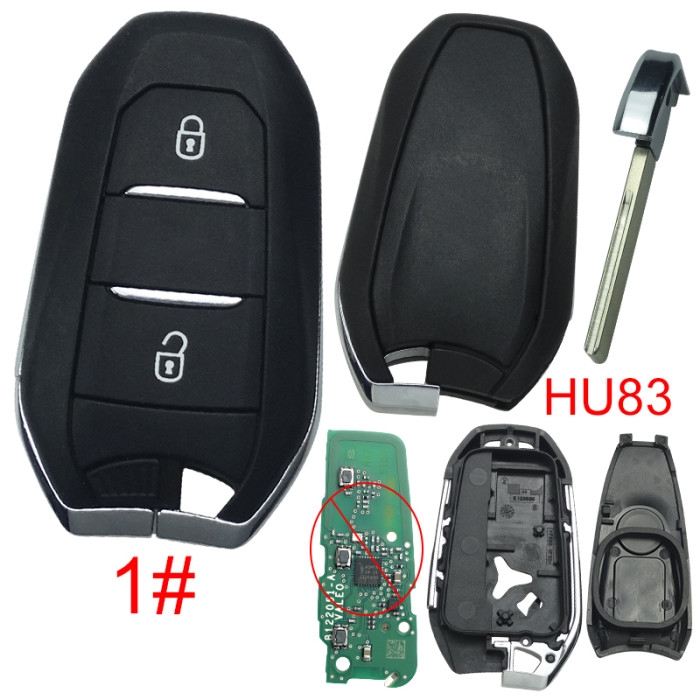 For Opel remote key shell without badge, blade HU83. Pls choose the button type