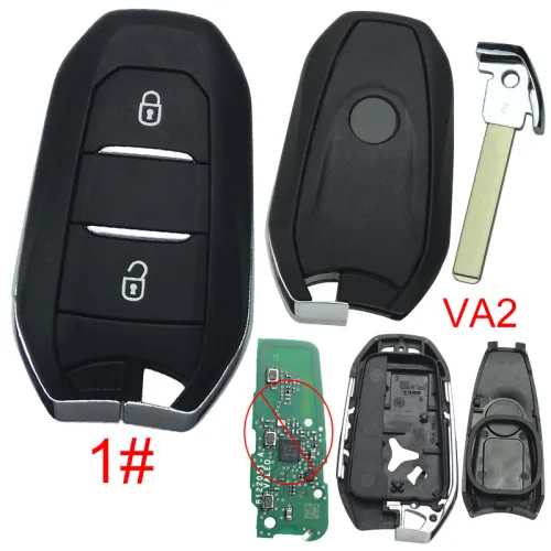 Vauxhall remote key shell with logo place, blade VA2, pls choose the button