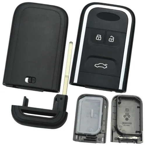 For Chery 3 button   New remote key blank with logo,Front logo place Back without printing