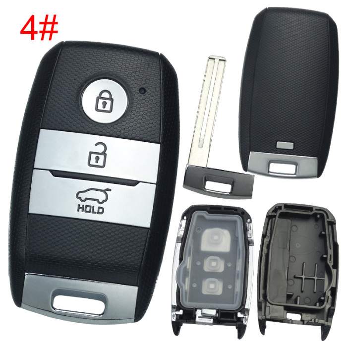 For KIA 3+1 button remote key blank without badge  , pls choose button