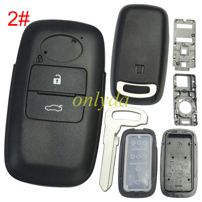 For Toyota  remote key shell， pls choose button model
