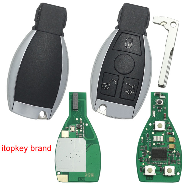 Itopkey brand Mercedes-Benz remote key, 315mhz/434mhz, NEC and BGA and BE remote key