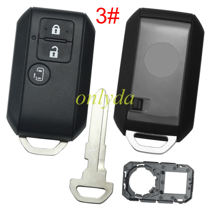 For Suzuki 3 button remote key blank(please choose back cover)