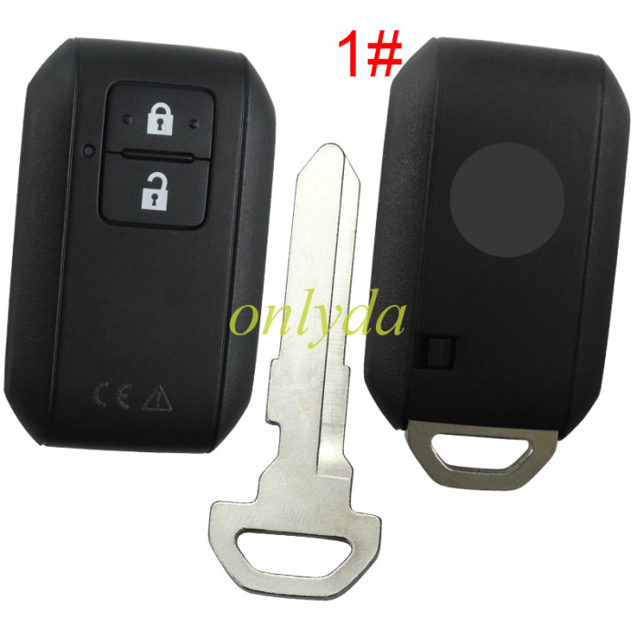 For Suzuki  original 2 button remote key shell with badge