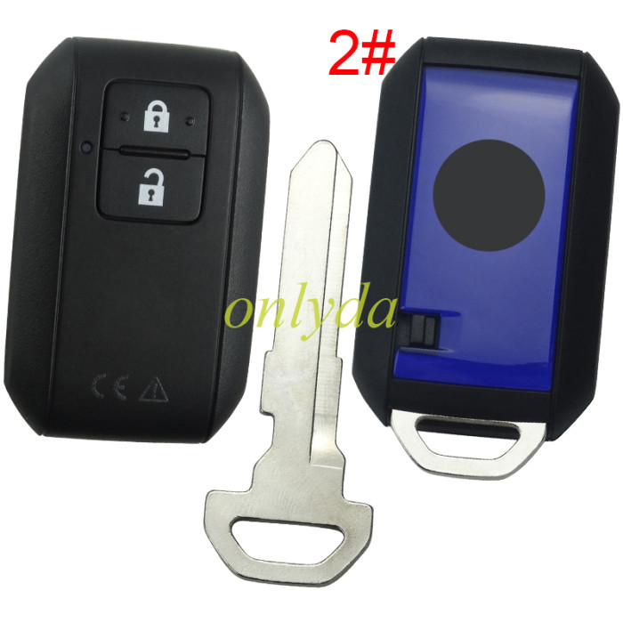 For Suzuki  original 2 button remote key shell with badge