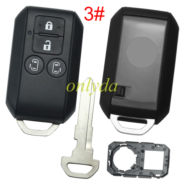 For Suzuki 4 button remote key blank(please choose back cover)