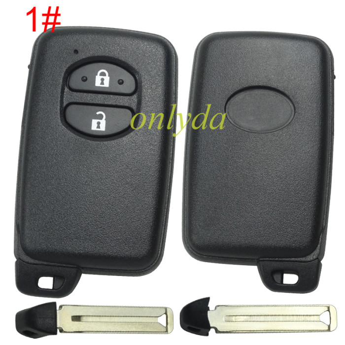 For Toyota button remote key shell (round button) with badge