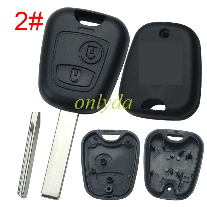 For Peugeot remote key shell with badge, pls choose the blade