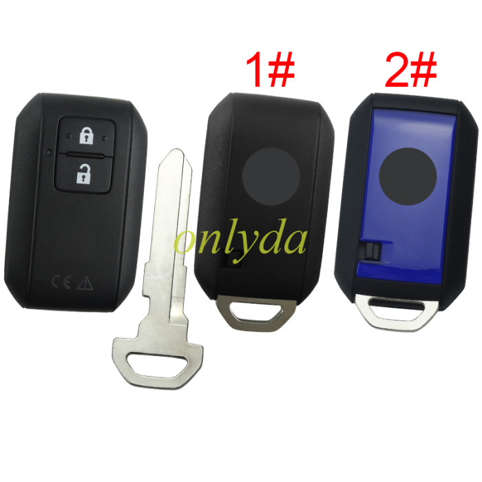 For Suzuki  original 2 button remote key shell with badge