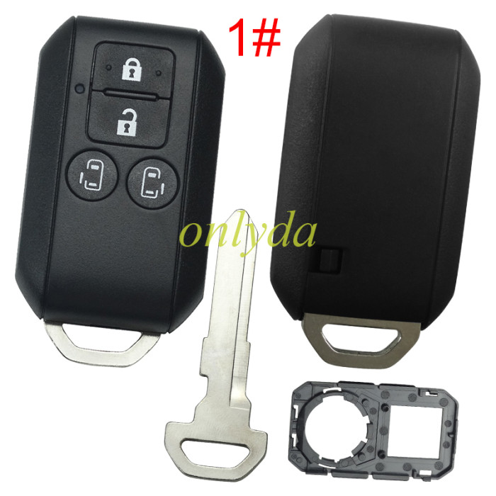 For Suzuki 4 button remote key blank(please choose back cover)