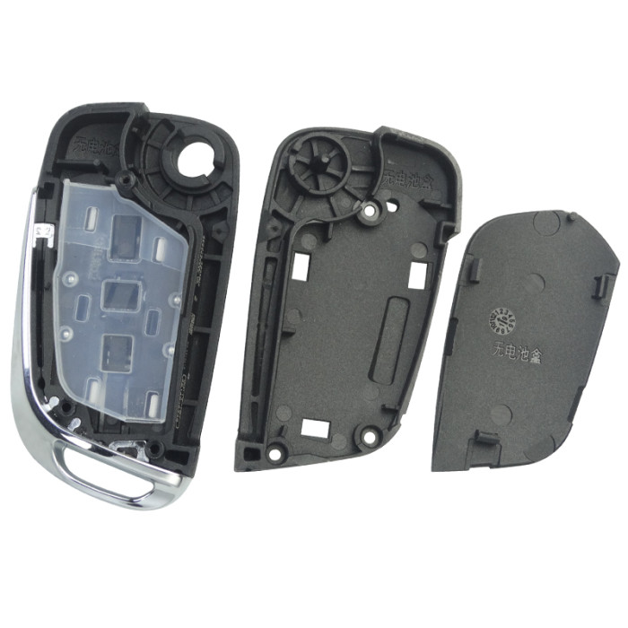 For Peugeot modified 3 button remote key shell without battery clamp with badge place, pls choose the blade type  1#-VA2 2#-HU83 3#-NE73