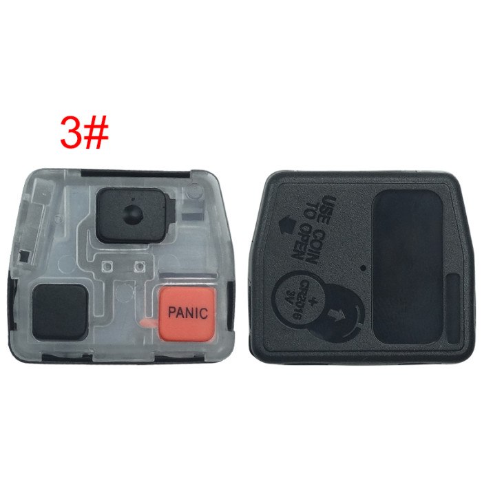For Toyota Land Cruiser prado 2/3 button remote shell， pls choose model