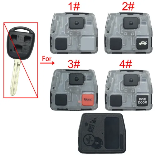 For Toyota Land Cruiser prado 2/3 button remote shell， pls choose model