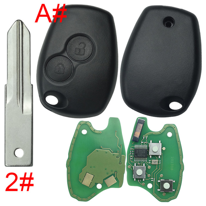 For Renault Clio II,Kangoo II,Master II DACIA:Logan,Sandero,Duster 434mhz with aftermarket 7946 chip before 2008 year