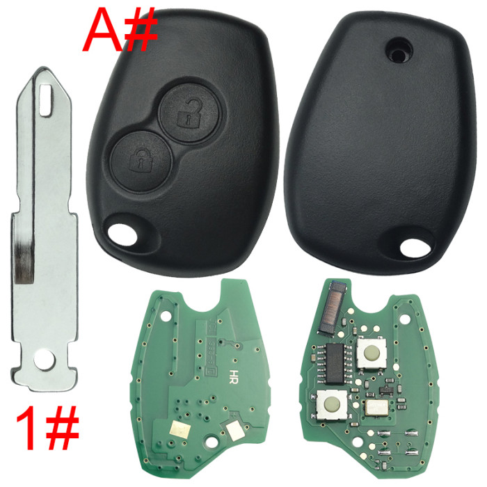 For Renault Clio II,Kangoo II,Master II DACIA:Logan,Sandero,Duster  434mhz with original 7946 chip before 2008 year