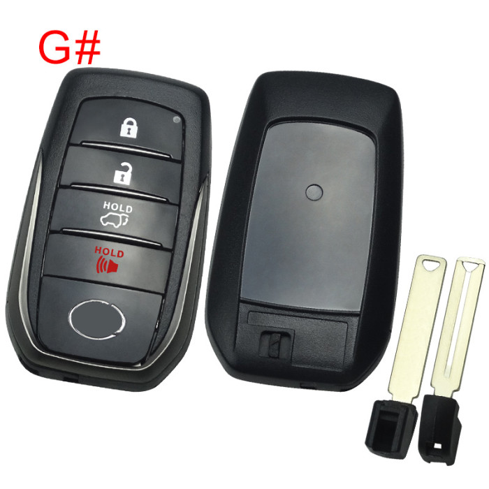 For Lexus remote key shell  with badge , the back part can choose badge,  pls choose button
