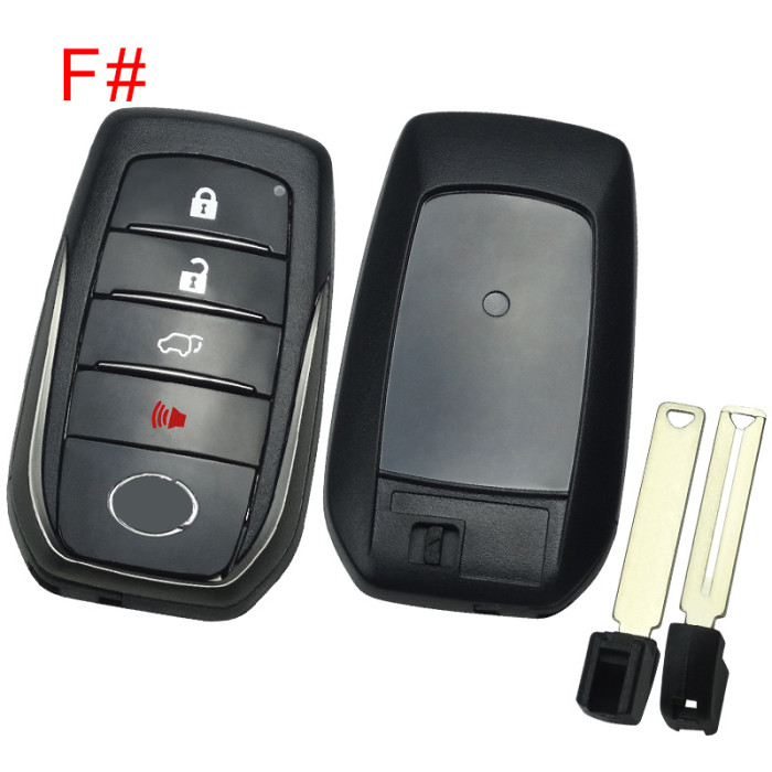 For Lexus remote key shell  with badge , the back part can choose badge,  pls choose button